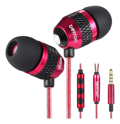 Auriculares Betron B25vc, Microfono/rojo/con Cable