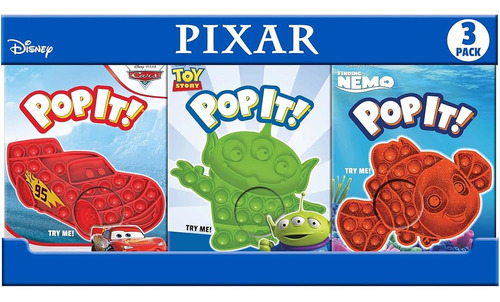 Buffalo Games - Pop It! Con Licencia - Disney Pixar 3pk