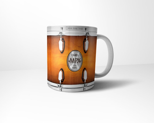 Taza Diseño Tambor De Batería De 11oz Envío Gratis Y Msi