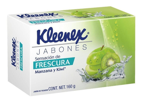 Jabon Para Manos Kleenex Sensacion De Frescura Barra 160gr