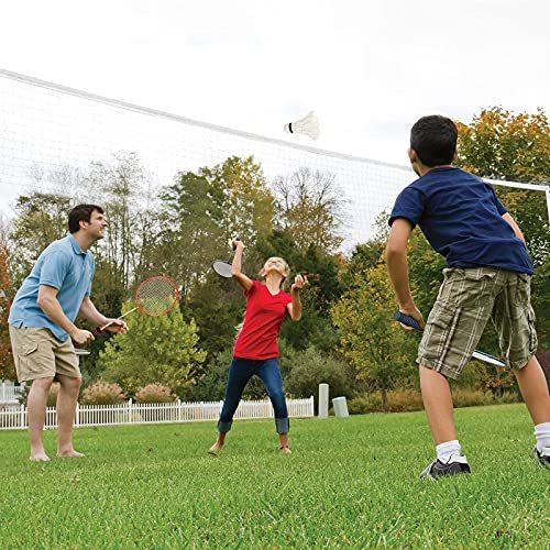 Imagen 7 de 7 de Pelota, Gallitos De Bádmi Red De Bádminton Hdda Raquetas De