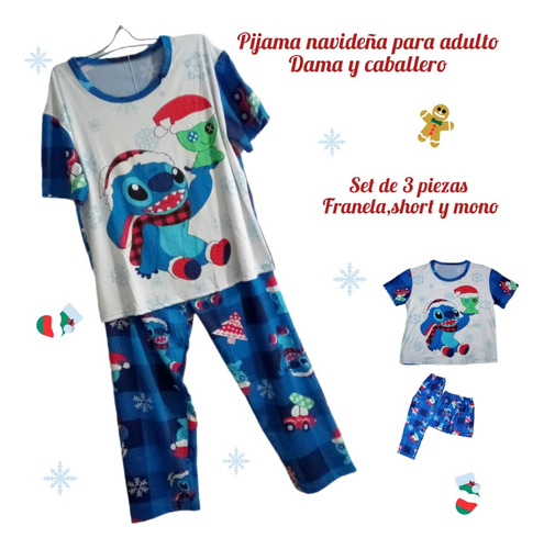 Pijamas Navideñas Para Tallas Plus