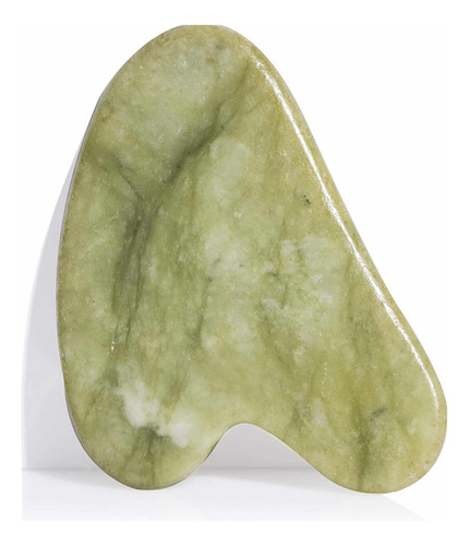 Piedra Gua Sha Corazón Jade Masajeador Facial 100% Natural