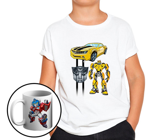 Remera Transformer Bumblebee Autobots Optimus Prime