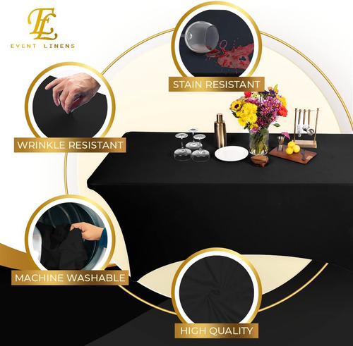 Mantel De Licra Ajustable De Tela Elástica 6 Pies