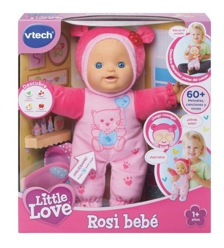 Muñeca Interactiva Rosi Bebe Little Love Vtech 60 Func Luz