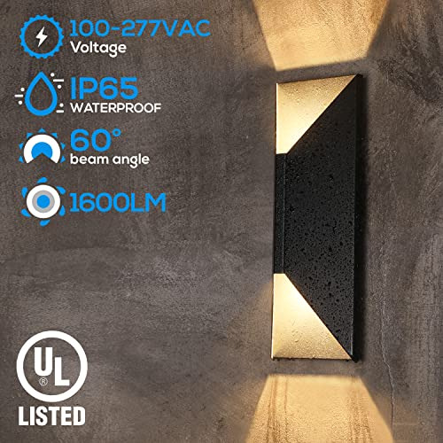 Luz De Pared Led Leonlite, 14puLG Ip65 Impermeable, 1600lm 3