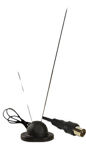 Antena Tv Tipo Avispa Con Base Cable Pin Retractil X 2