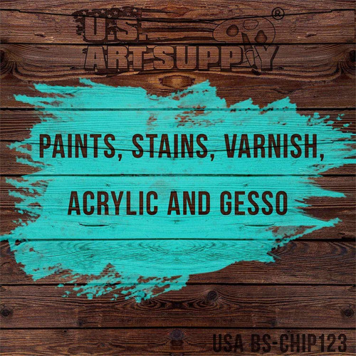 Us Art Supply 3 Pack Of Variety Size Synthetic Bristle Paint