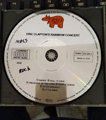 Cd Eric Claptons Rainbow Concert Eua (Usado)