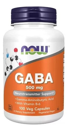 Gaba 500mg 100caps, Now,