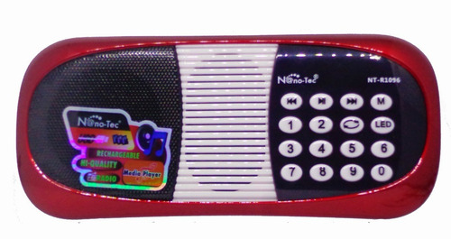 Radio Portatil Recargable Am Fm - Digital