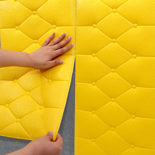 5 Pzs De Calcomanías Amarillas Autoadhesivas Para Pared