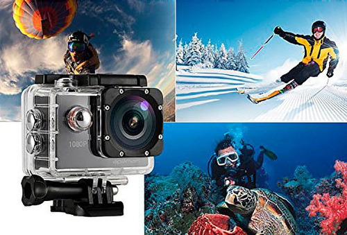 Camara Deportes Accesorios Sumergible Hd 1080p