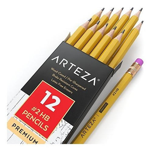 Lapices Escolares De Grafito Con Caja De Madera Arteza #2 Hb