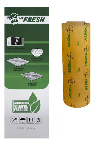 Pelicula Egapack Vitafilm Pvc P/alimentos 30cm/1500 Mr Fresh