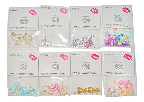 30 Bolsas Piedras Cristales Para Uñas Colores Diferentes