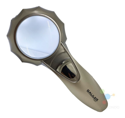 Imagen 7 de 9 de Lupa De Mano 6 Luces Led Galileo 2 Intensidades Aumento 7x