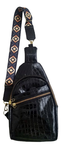 Mochila Morral Bandolera Cruzada Mujer Gold Exclusiva Felisi