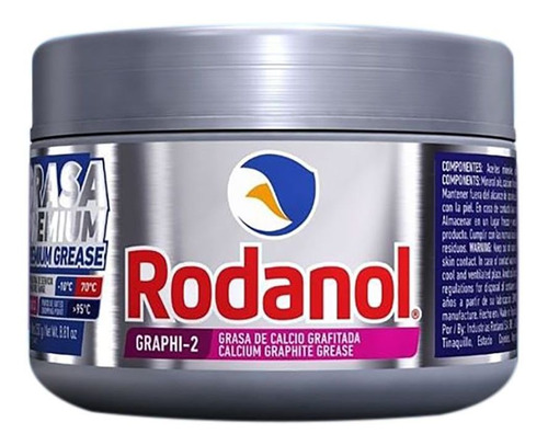 Rodanol Graphi-2: Grasa Grafitada P/ Serv. Multiple, 250g