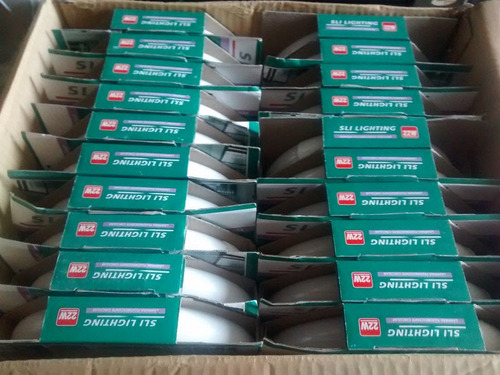 Paquete De 2 Focos Ahorrador Circular 22w Sli Lighting Luz Luz De Dia 6500