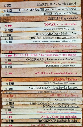 30 Libros Lecturas Mexicanas, Sep Fondo De Cultura Económica