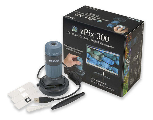 Microscopio Digital Carson Zpix 300 Zoom 86x-457x Power