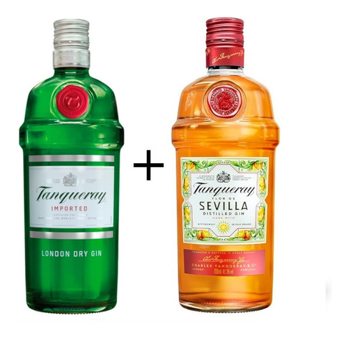 Gin Tanqueray Twinpack London Dry 750ml + Sevilla 700ml