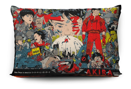Imagen 2 de 5 de Funda De Almohada Akira 70x45cm Doble Estampado Vudú Love