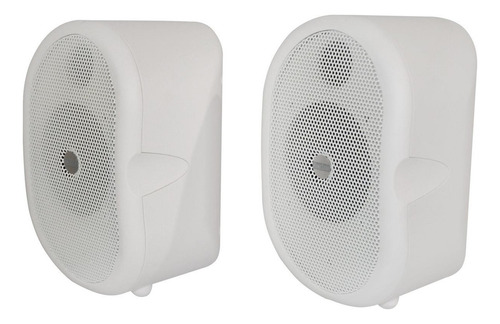 Fonestar Ambient20ba 2 Bocinas Amplificadas 40w Color Blanco