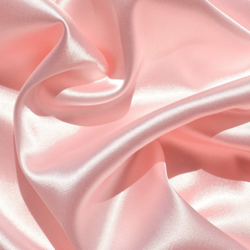 Tela Raso Satin Color Rosado Por Metro