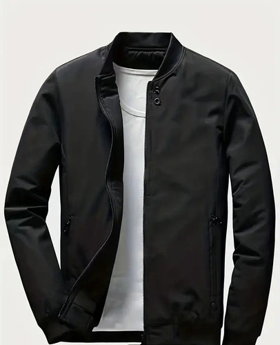 Chaqueta Bomber De Diseño Clásico. 