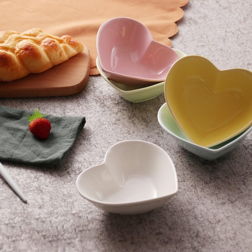 Espera Volar Con Tazón De Cerámica Dulce En Forma De Corazón
