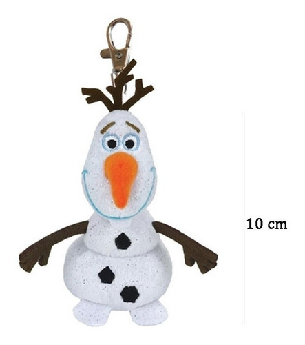 Chaveiro Boneco Olaf Frozen - 10cm - Ty Sparkle Disney