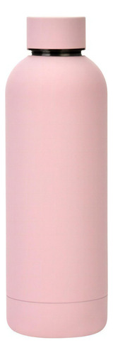 Botella termica Drinkpops Elegance acero inox doble capa premium color rosa de 500ml