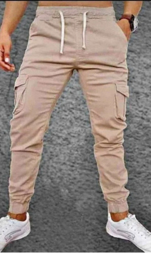 Jogger Hombre Modelo Cargo Pantalón Tallas S M L Colores