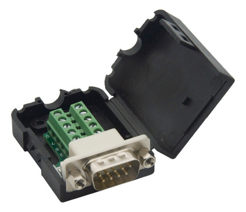 Cgq Adaptador Macho Db9 Rs232 Serial Para Terminal Conector 1 Piezas