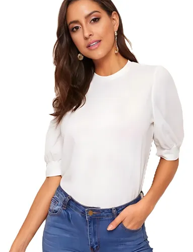 Blusas blancas lisas hotsell