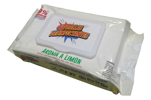 Toallitas Humedas Desinfectantes Maxiclean Paq. C/80 Pcs