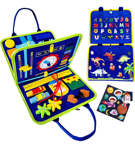 Juego De Juguetes Sensoriales Busy Board Para Niños Autistas