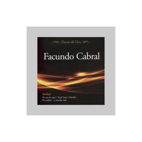 Cabral Facundo Serie De Oro Cd Nuevo