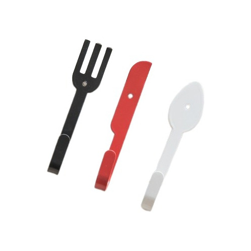 Set X 3 Percheros Cubiertos De 7,5x16,5x3,5cm