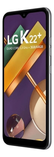 Smartphone LG K22 Plus Tela 6,2 64gb 3gb Ram Android Titânio - Excelente (Recondicionado)