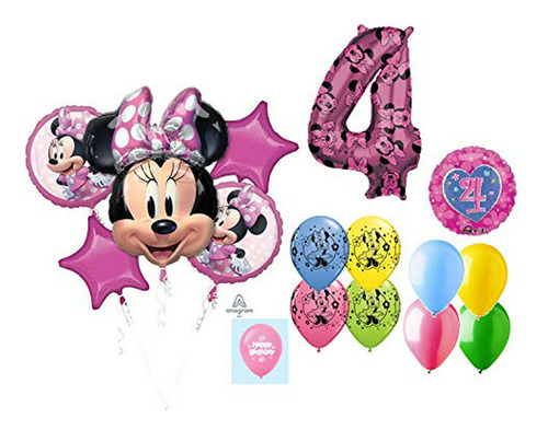 Dalvaydelights Minnie Mouse 4 # 4, Cuarto Cumpleaños Para Si