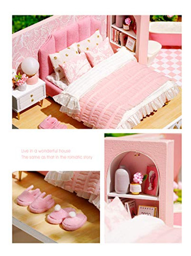 Flever Dollhouse Miniature Diy House Kit Creative Room With