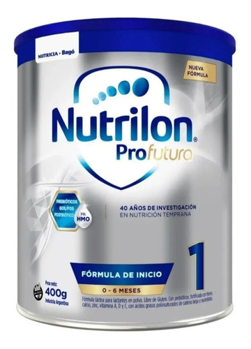 Leche En Polvo Nutricia Bagó Nutrilon Profutura 1 Lata 400g
