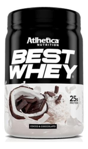 Suplemento em pó Atlhetica Nutrition  Best Whey Best Whey proteínas Best Whey sabor  cocco & cioccolato em pote de 900g