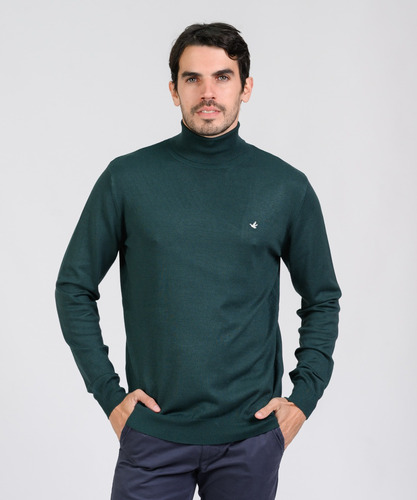 Polera Hombre Brooksfield Cuello Alto Tejido Liso 4081b
