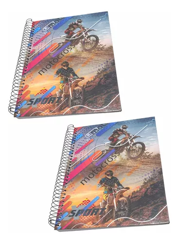 Caderno Espiral Corrida de Motocross da Camada de Camada de Dirt