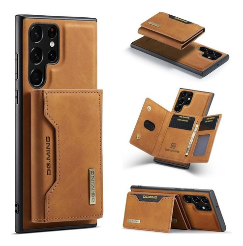B Funda De Polipiel Tarjeta For Samsung Galaxy S20 S21 S22